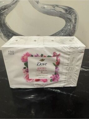 Dove Garden Tea Party Velvet Fig Bloom Beauty Bars - White (4-Pack)